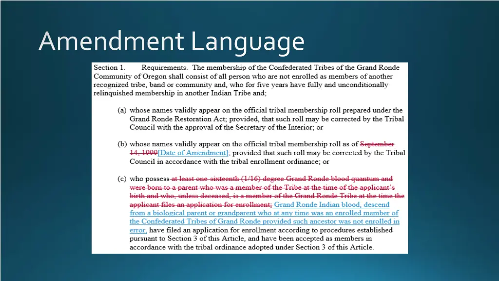 amendment language
