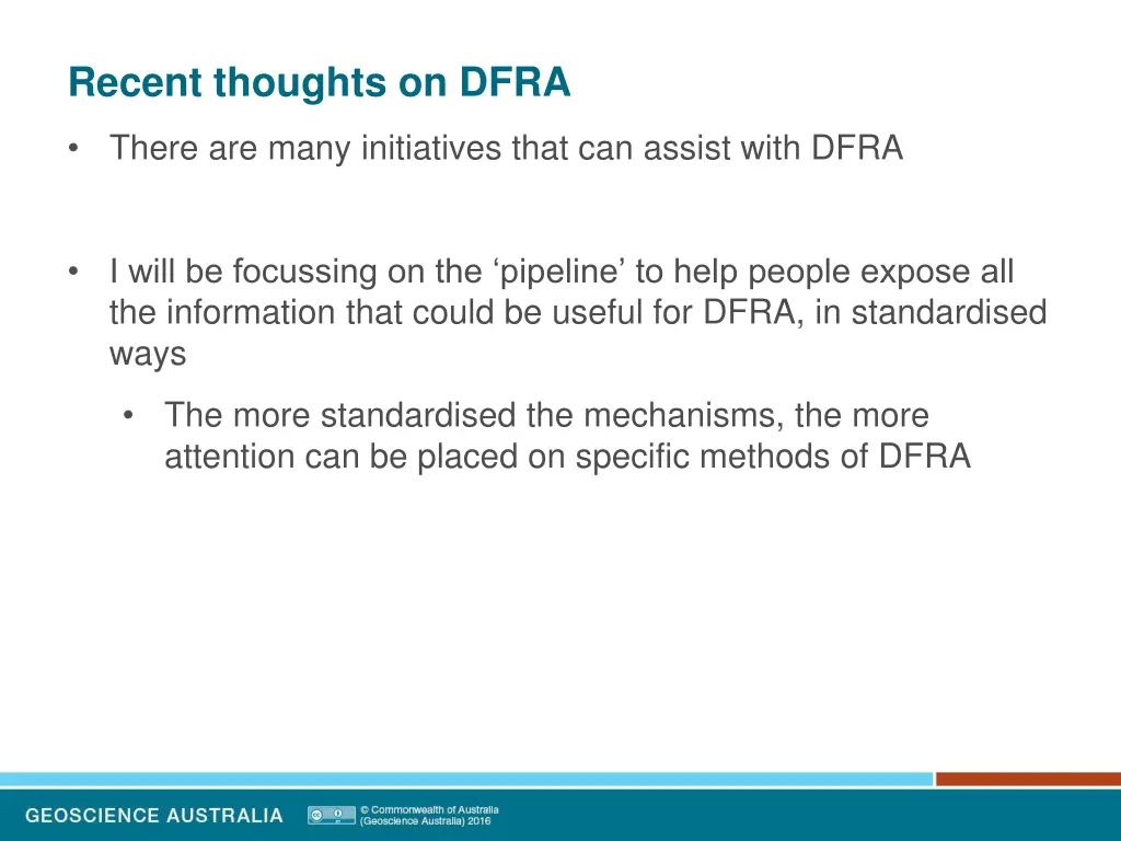 recent thoughts on dfra 2