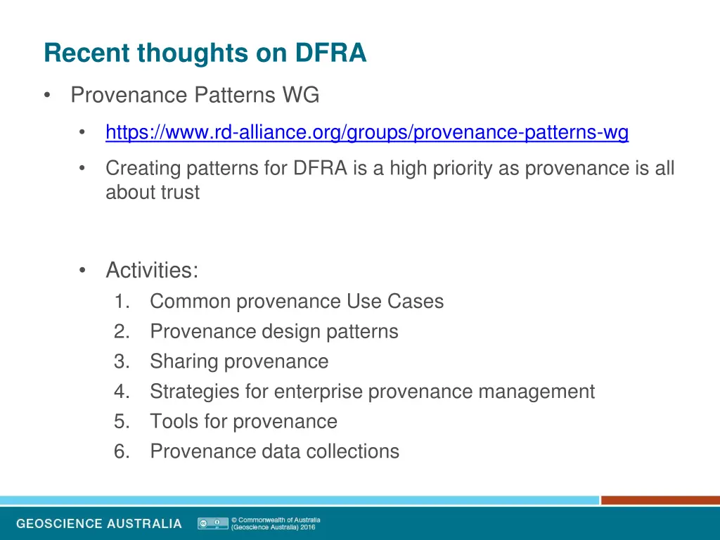 recent thoughts on dfra 4