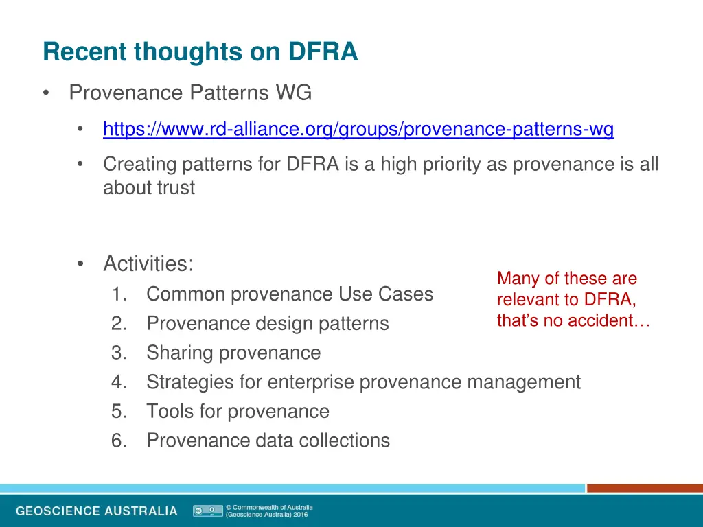 recent thoughts on dfra 5