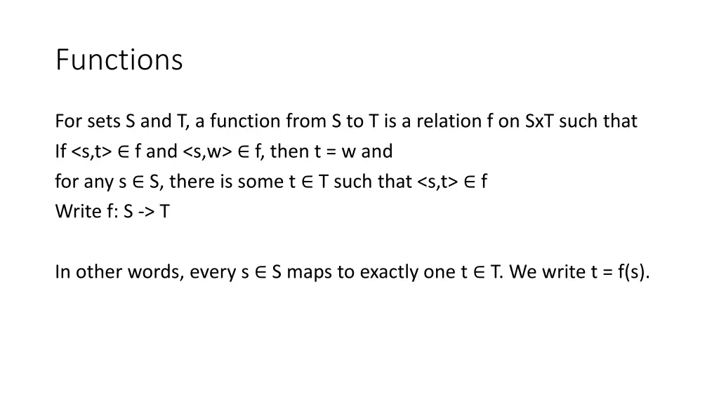 functions