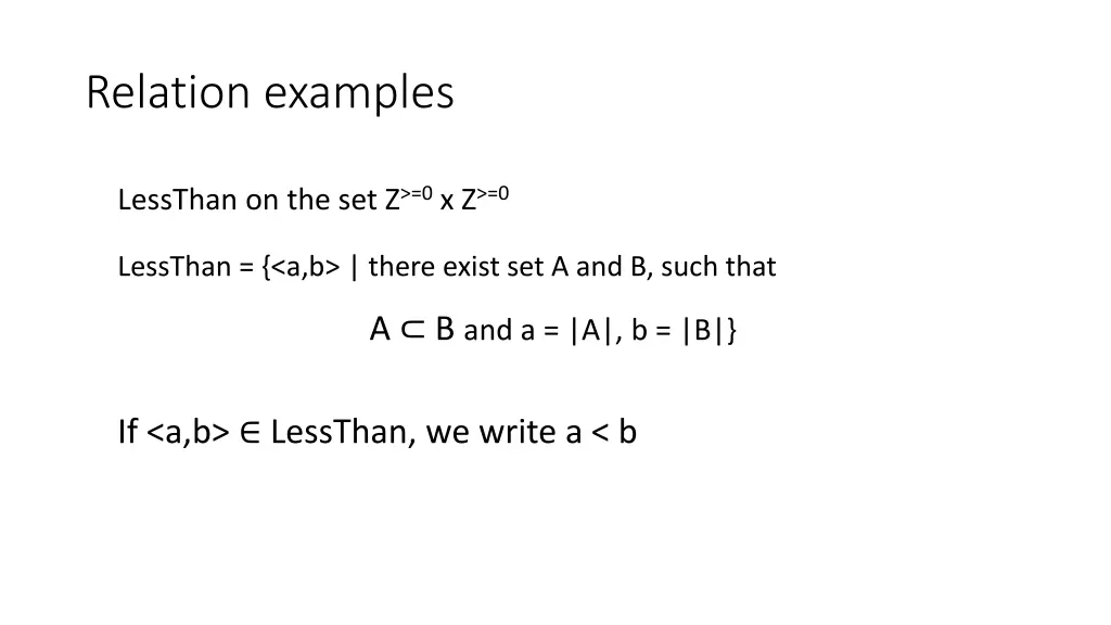relation examples