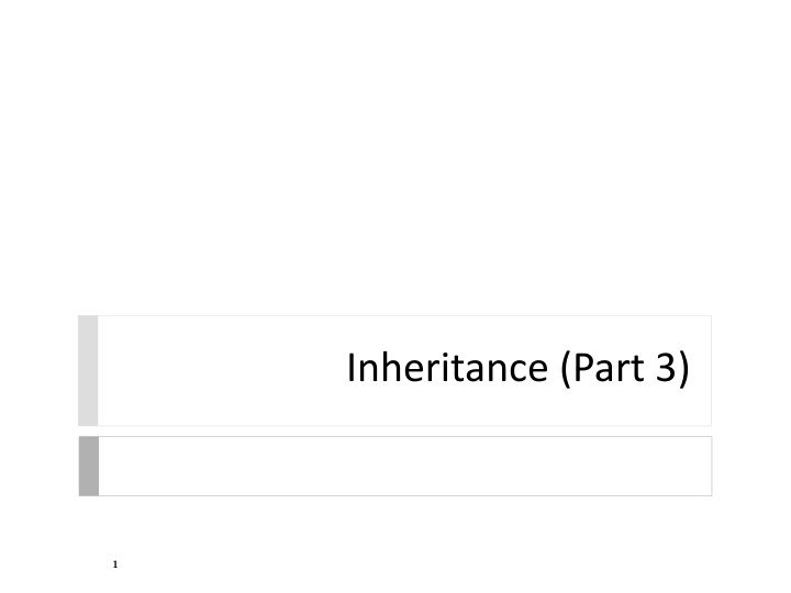 inheritance part 3