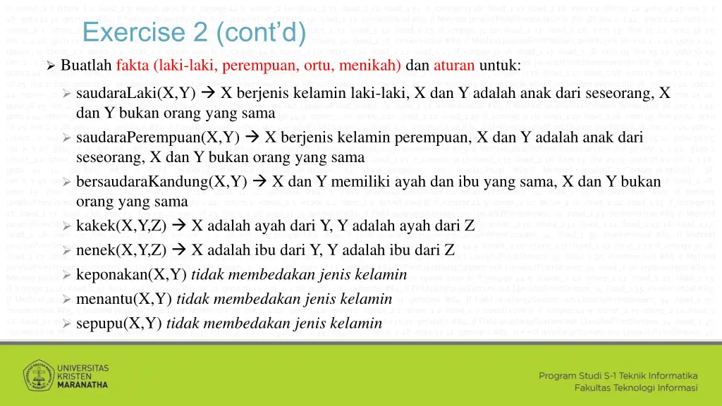 exercise 2 cont d