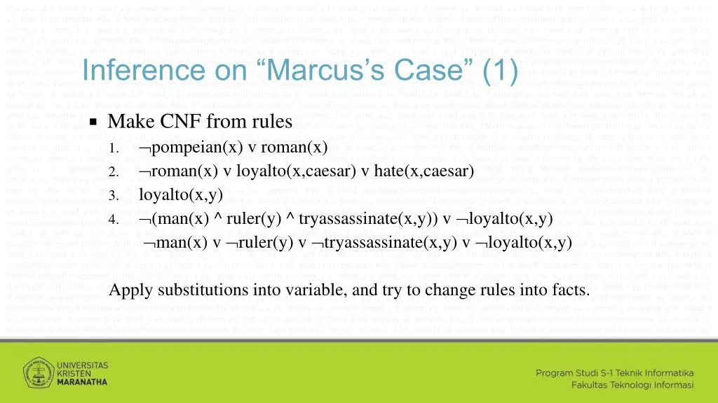 inference on marcus s case 1