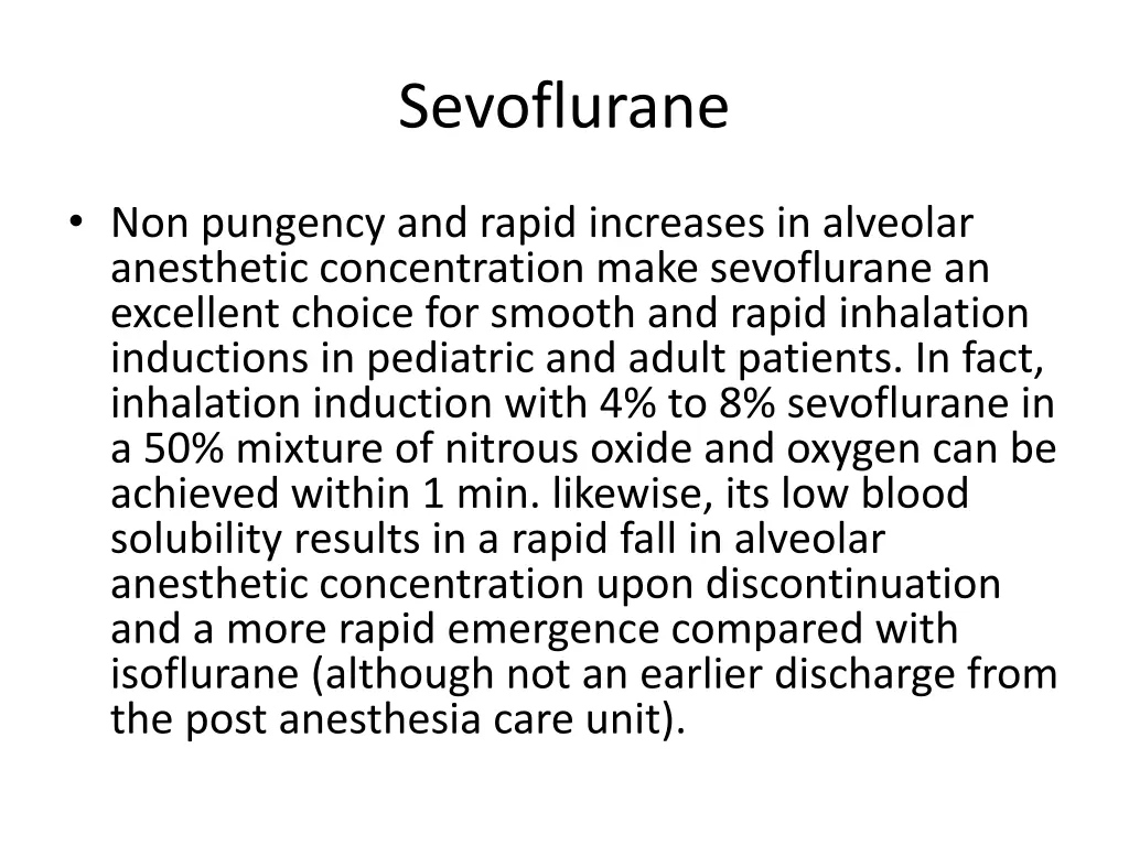 sevoflurane