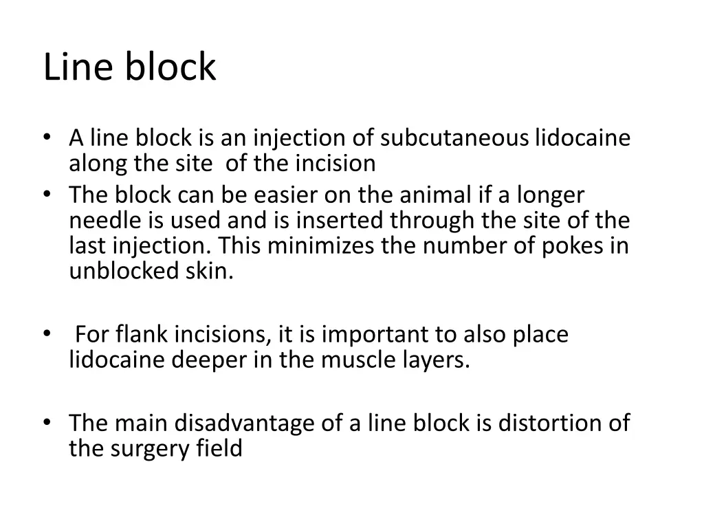 line block