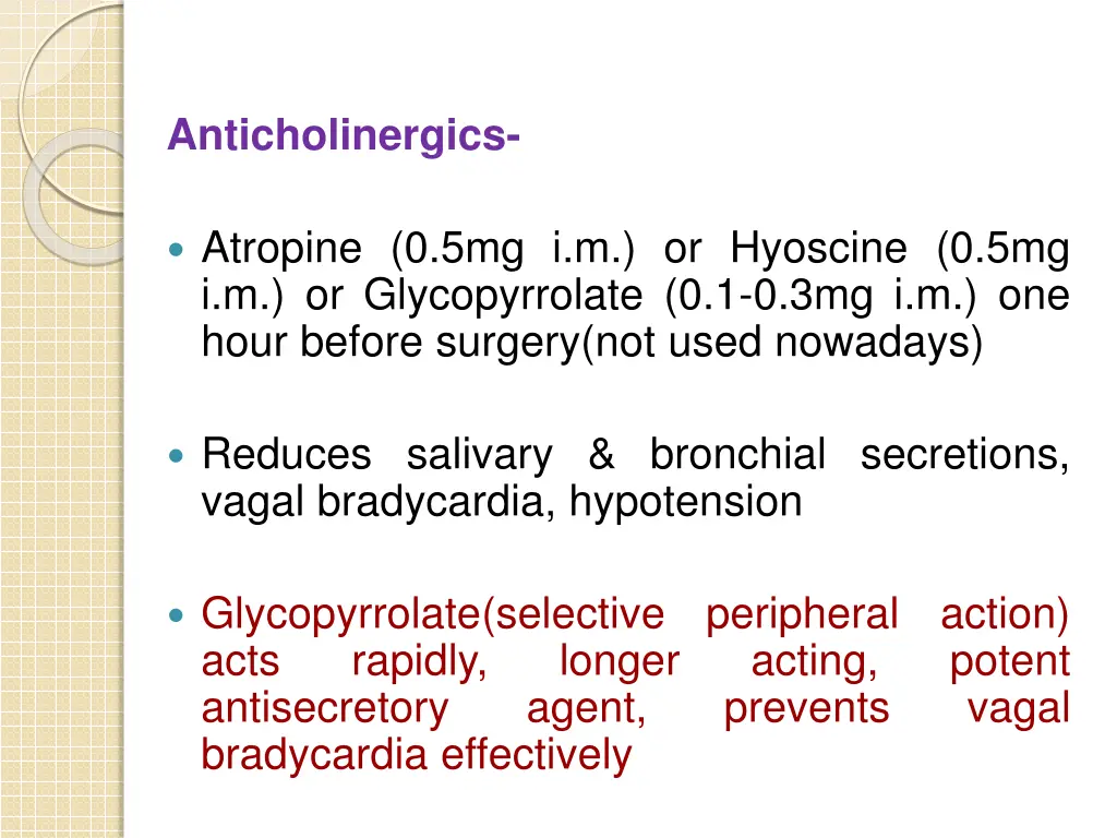 anticholinergics
