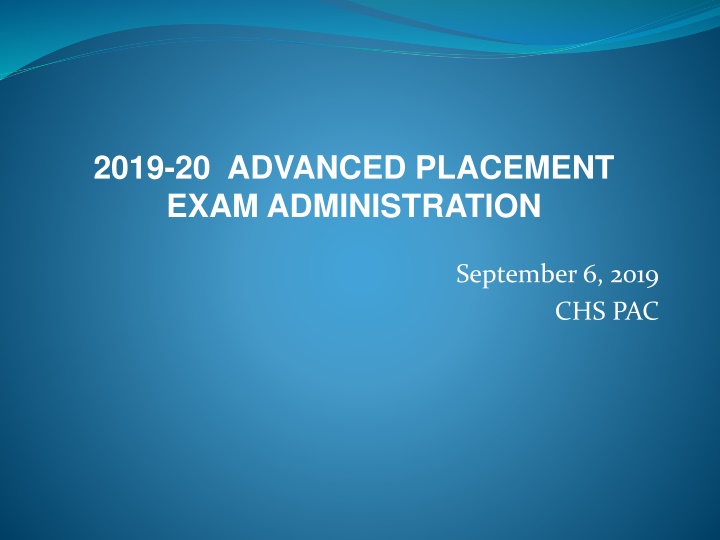 2019 20 advanced placement exam administration
