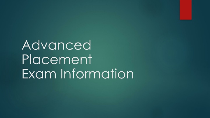 advanced placement exam information