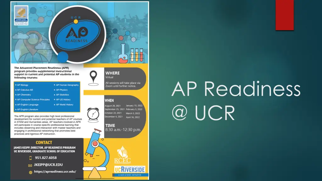 ap readiness @ ucr
