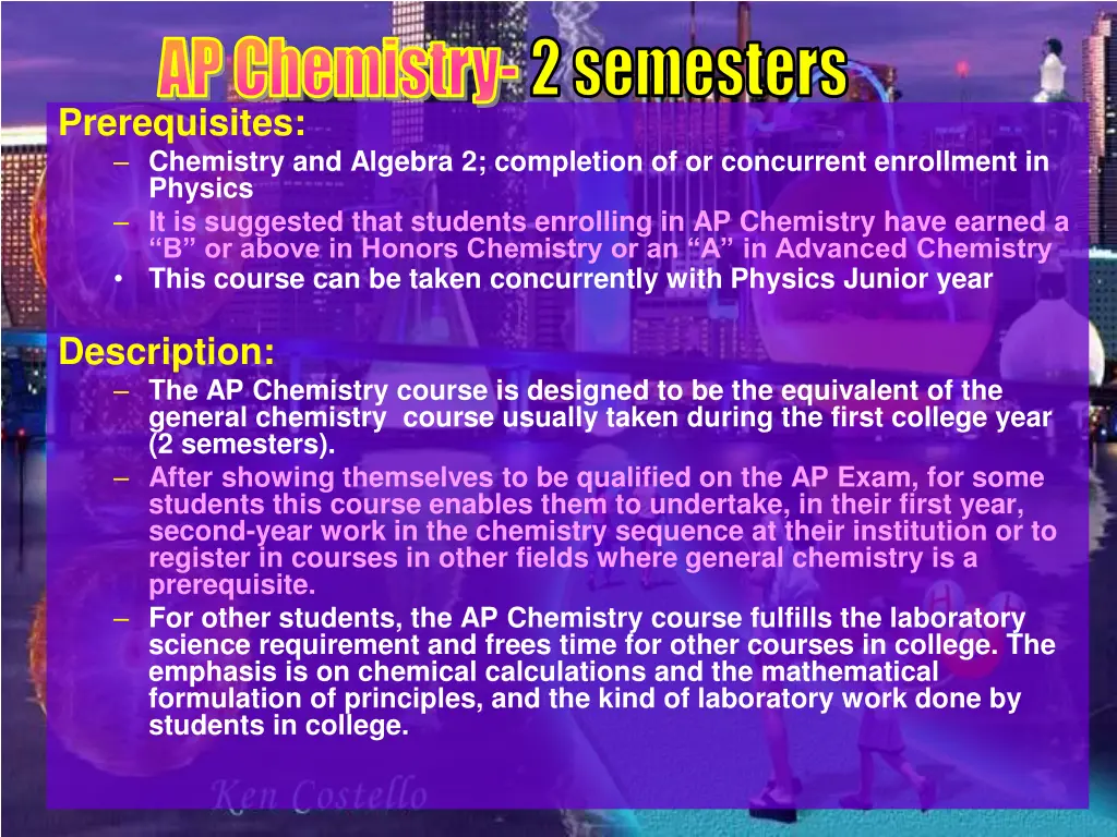 ap chemistry 2 semesters