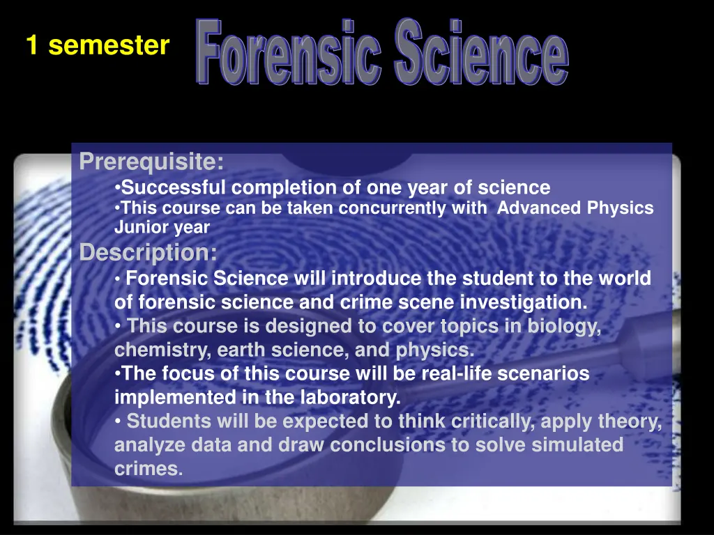 forensic science