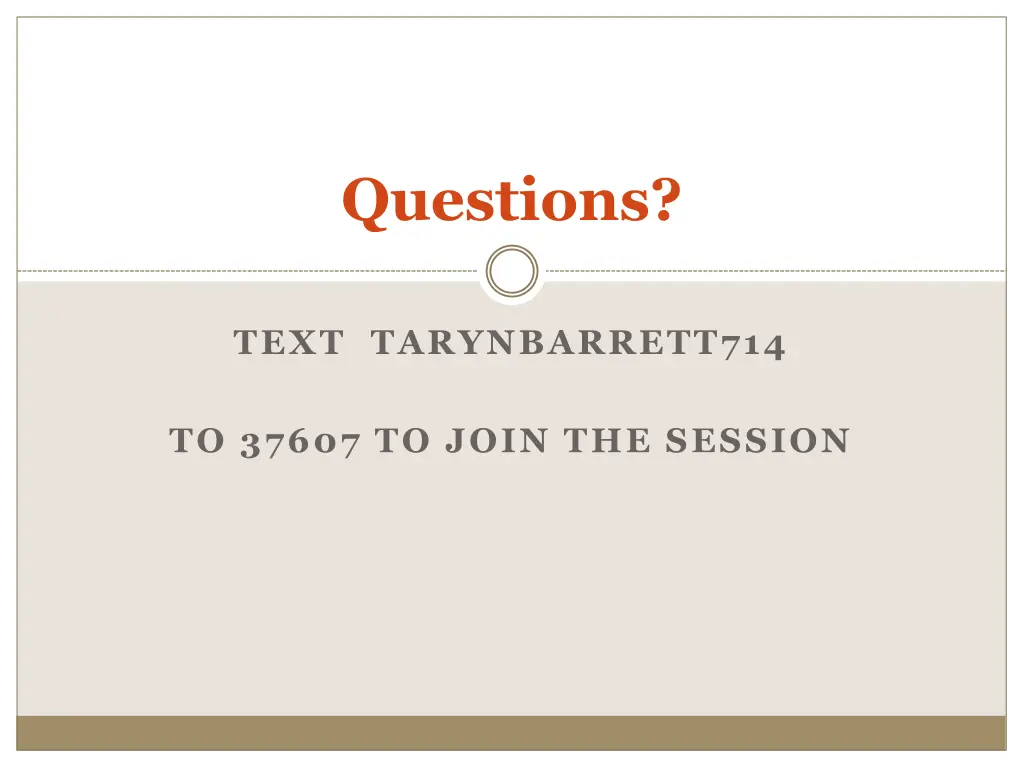 questions
