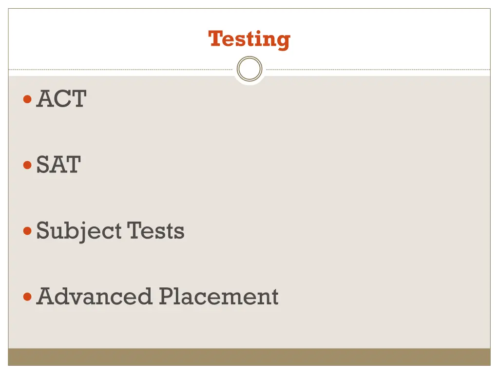 testing