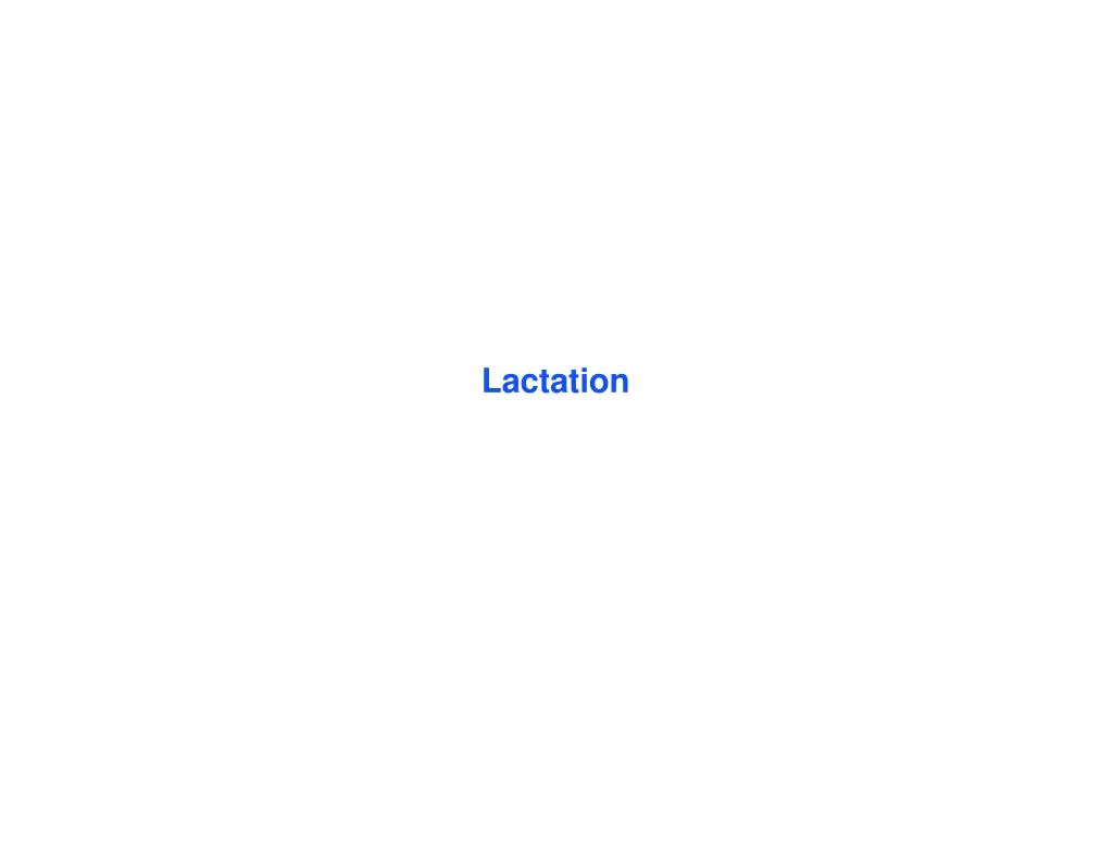 lactation