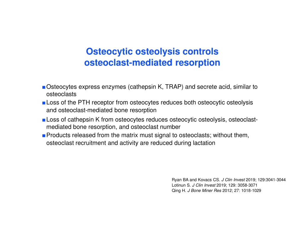 osteocytic osteolysis controls osteoclast