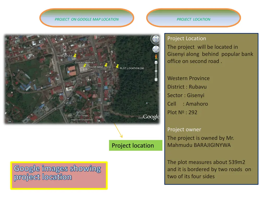 project on google map location