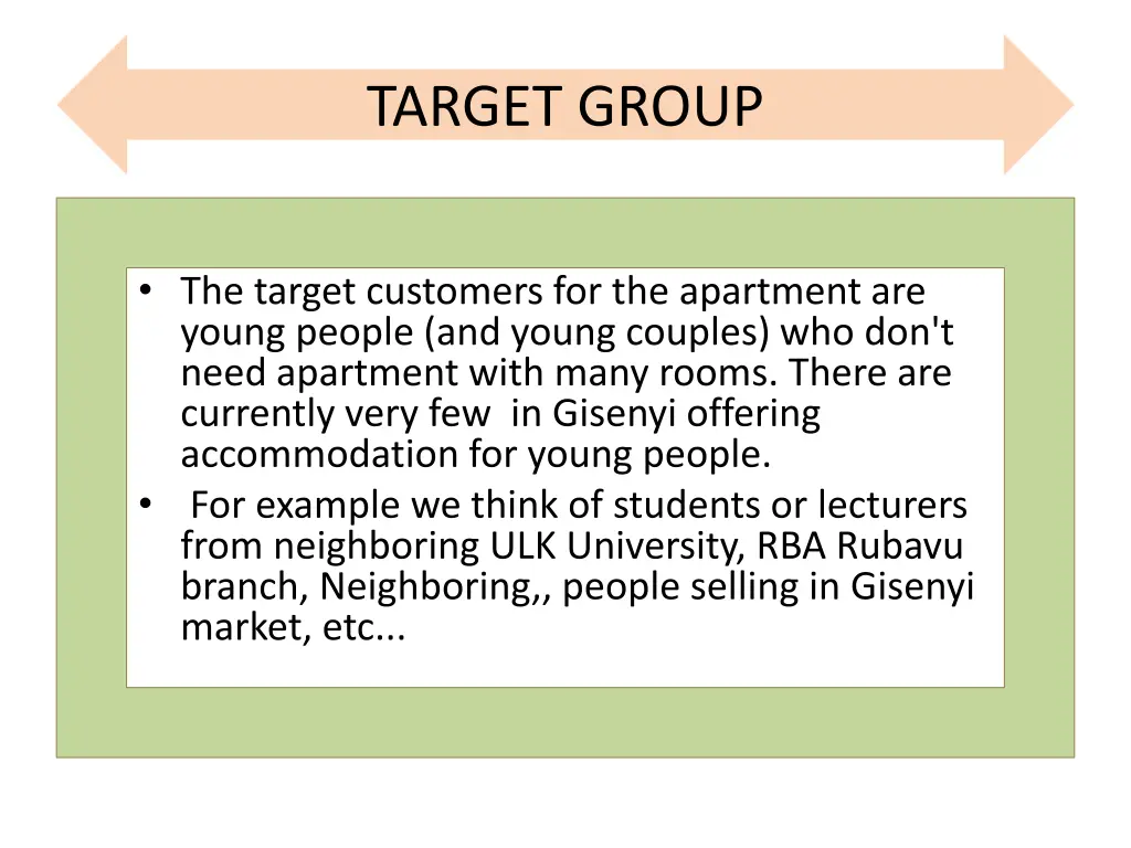 target group