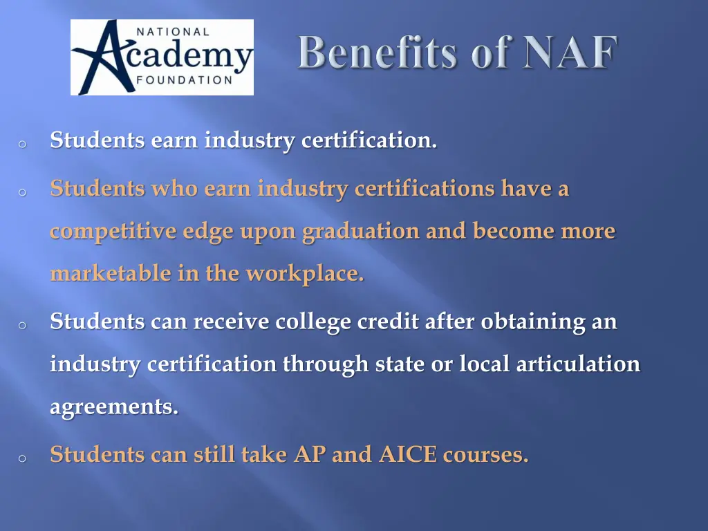 students earn industry certification