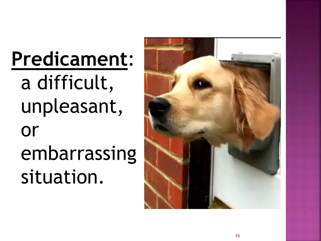 predicament a difficult unpleasant