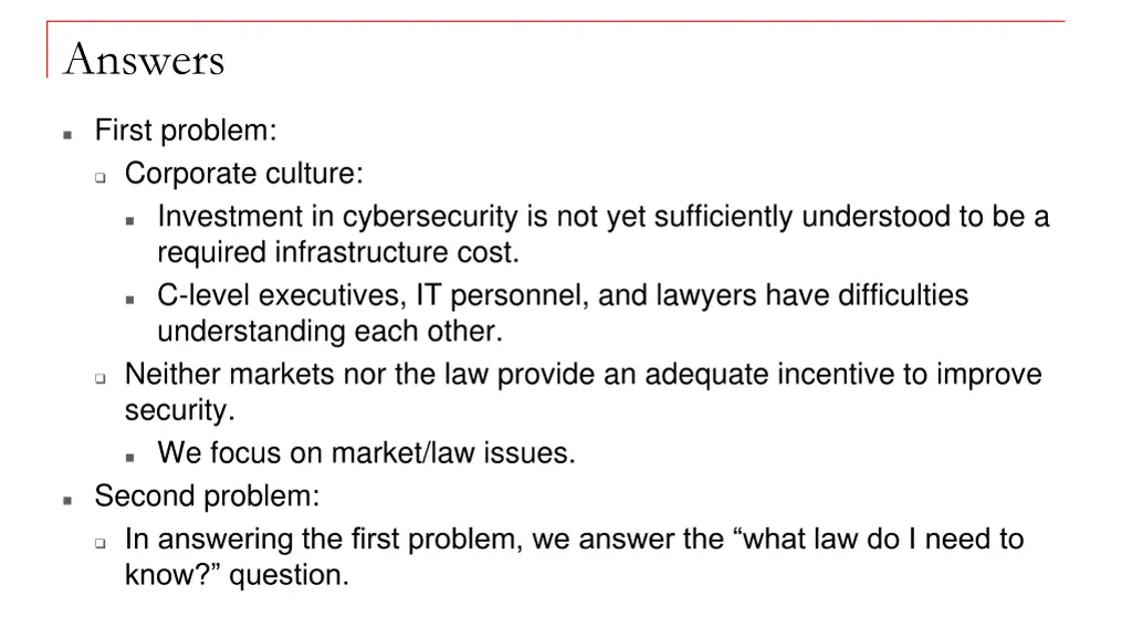answers