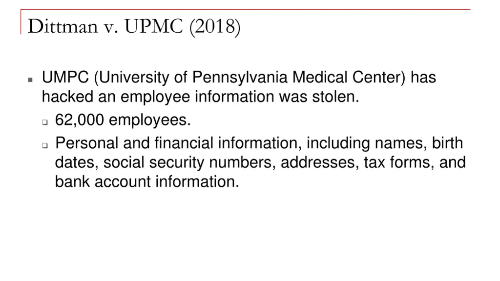 dittman v upmc 2018