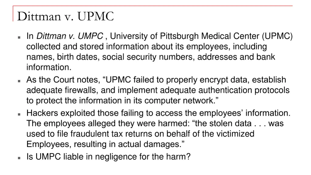 dittman v upmc