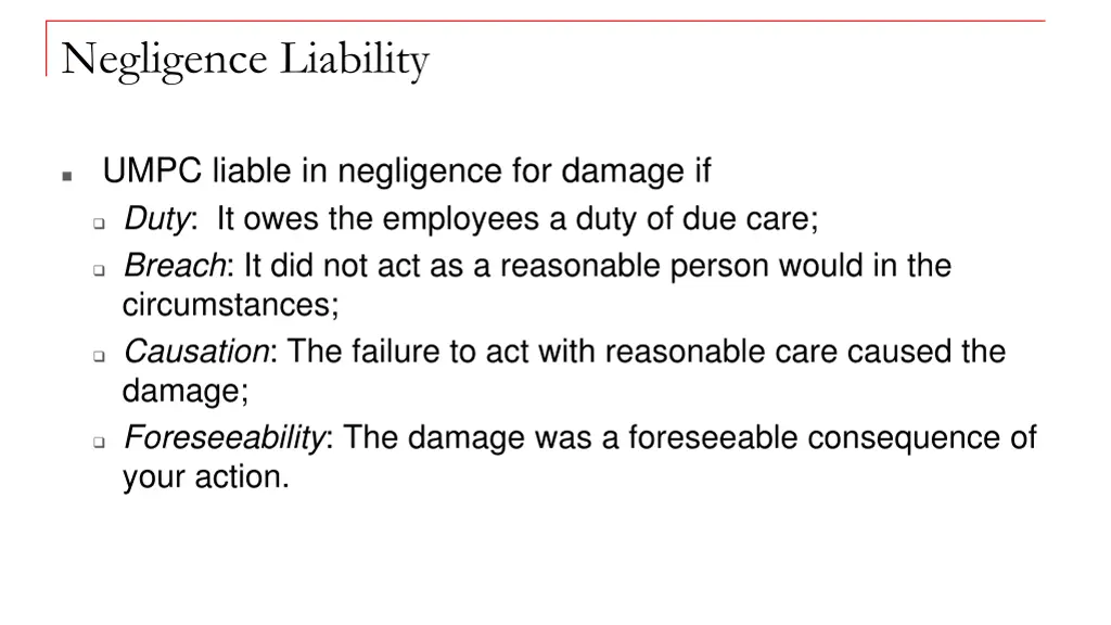 negligence liability