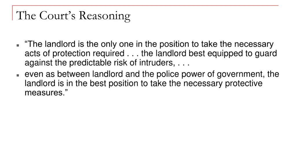 the court s reasoning