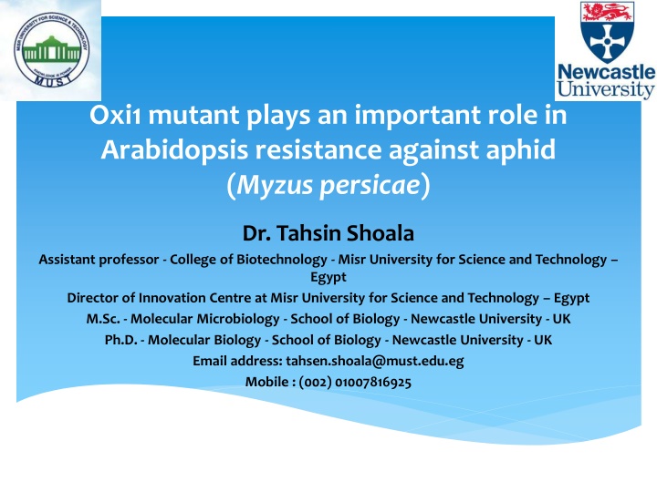 oxi1 mutant plays an important role