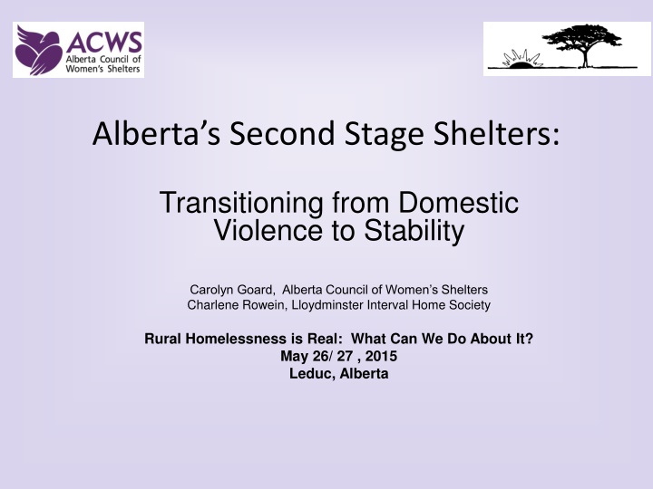 alberta s second stage shelters