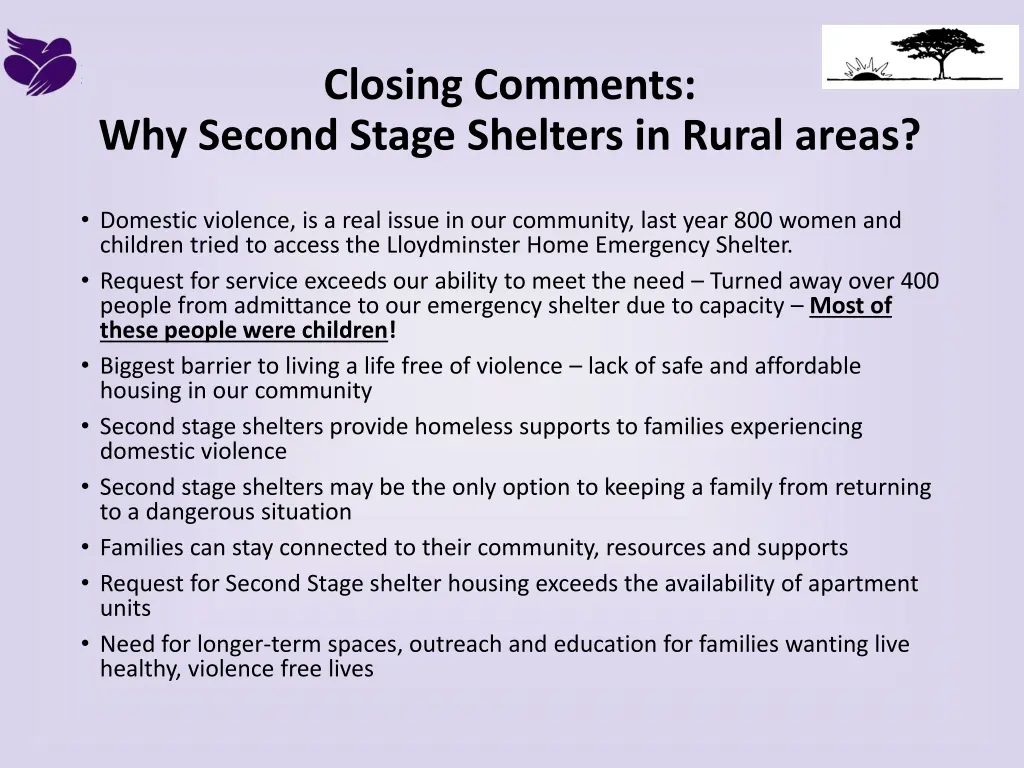 closing comments
