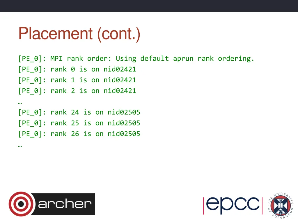 placement cont