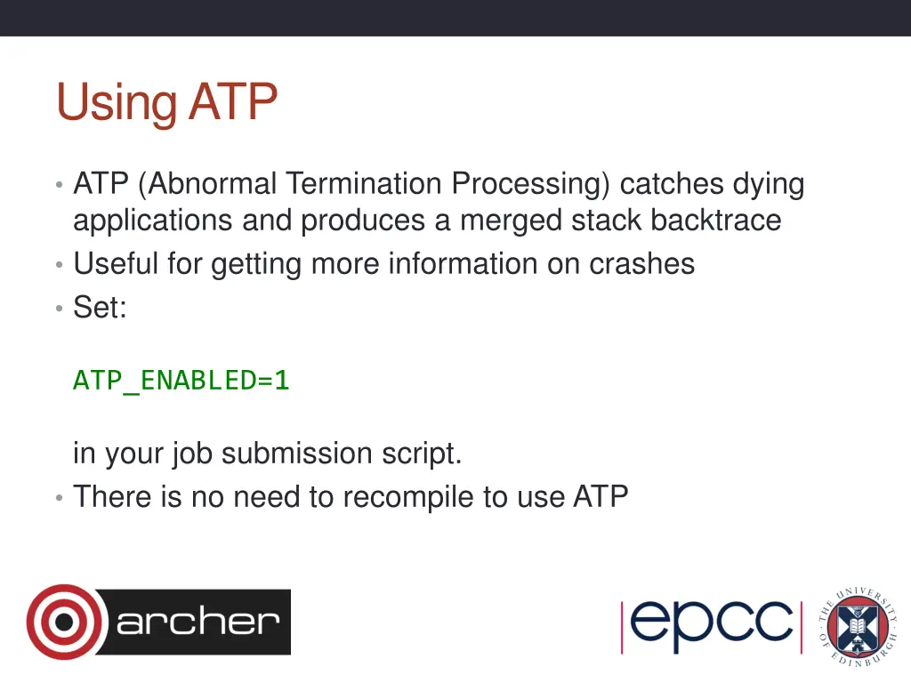 using atp
