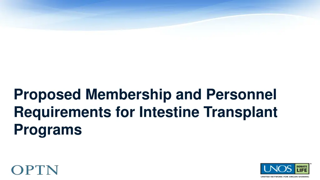 proposed membership and personnel requirements