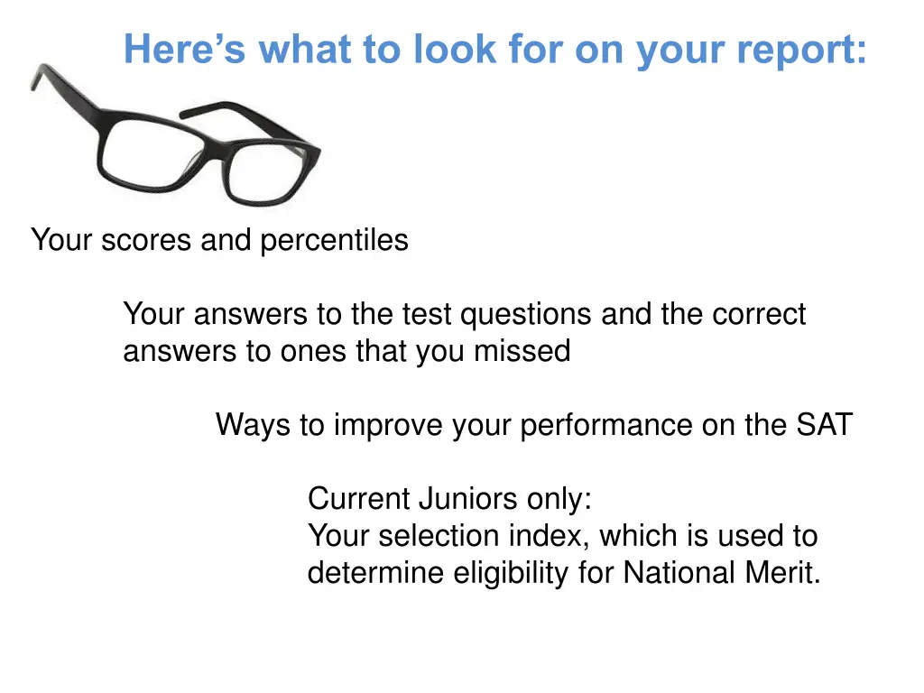 here s what to look for on your report