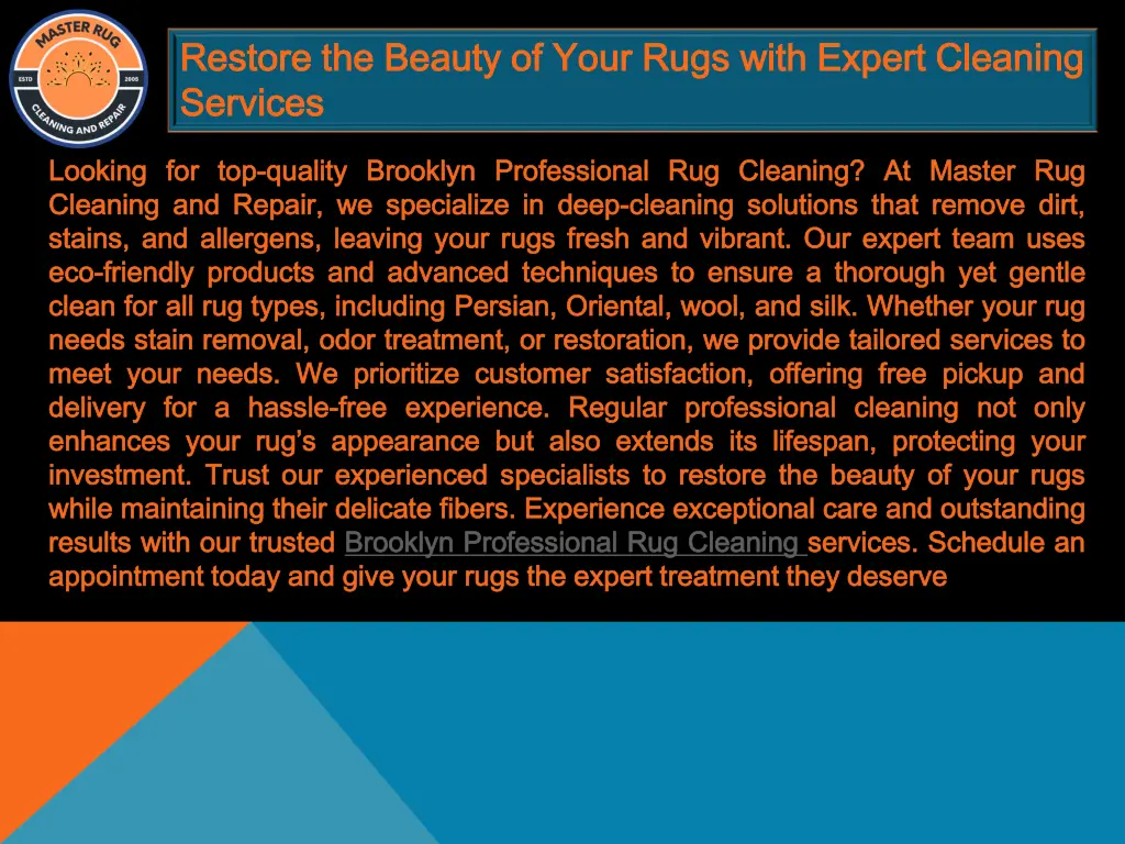 restore the beauty of your rugs with expert 3