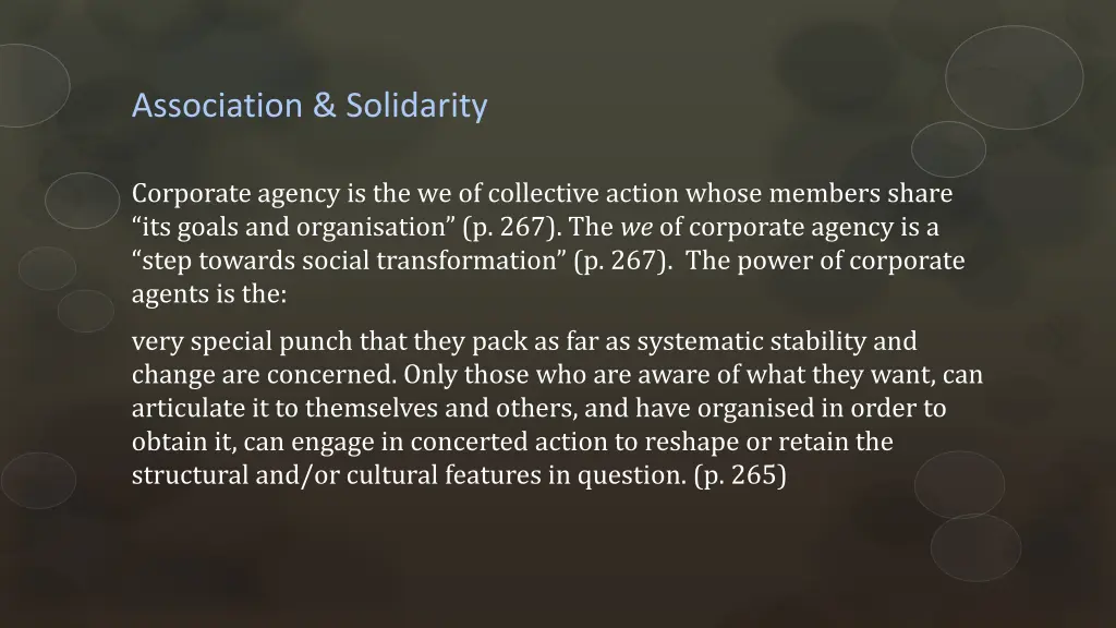 association solidarity