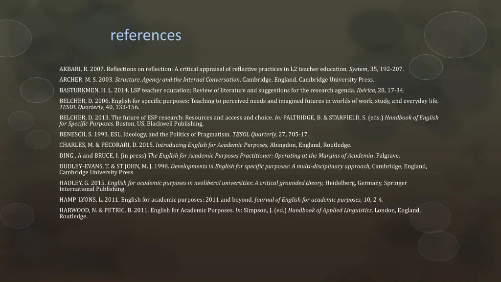 references