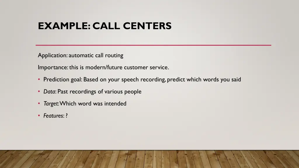 example call centers