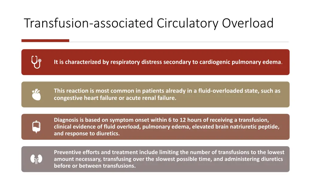 transfusion associated circulatory overload