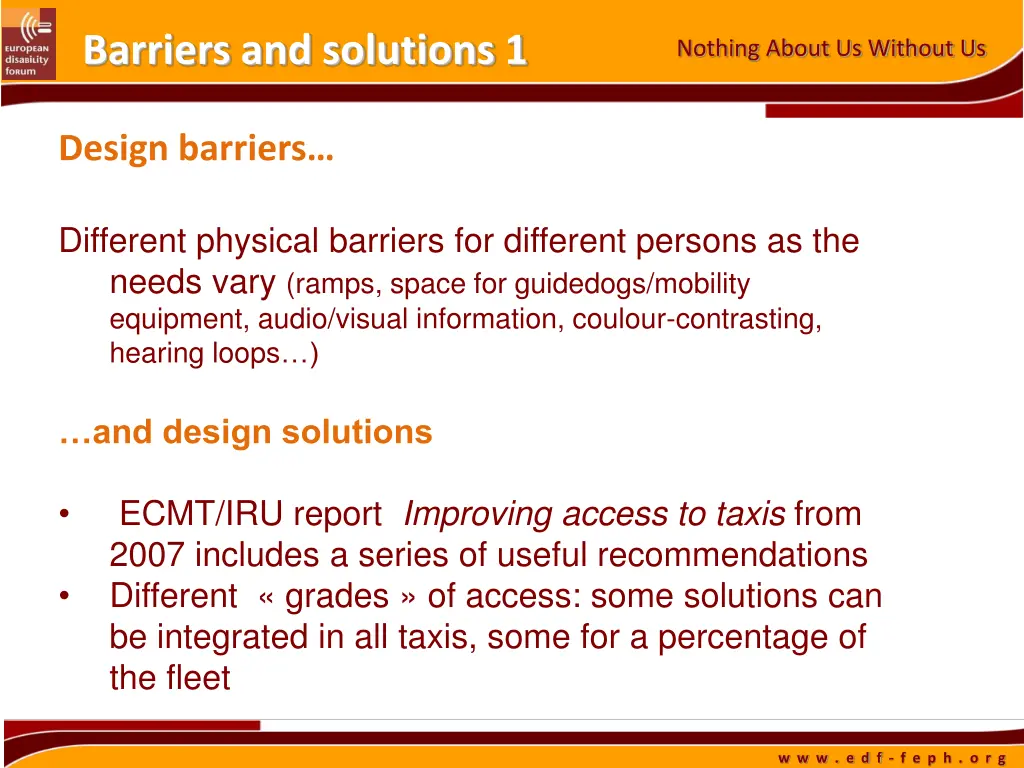 barriers and solutions 1