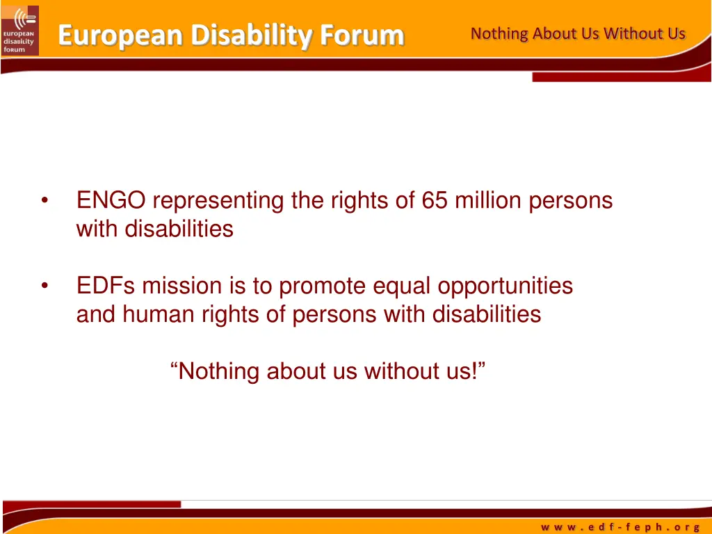 european disability forum