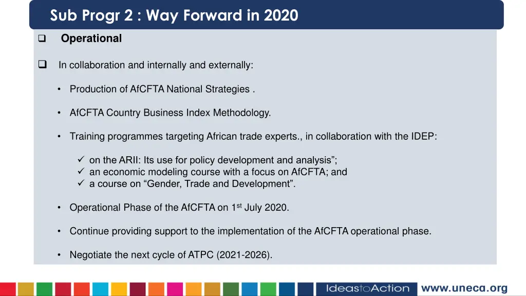 sub progr 2 way forward in 2020 2