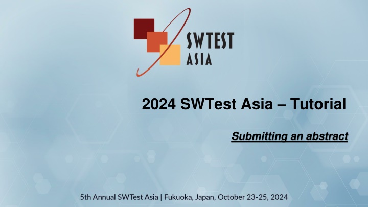 2024 swtest asia tutorial