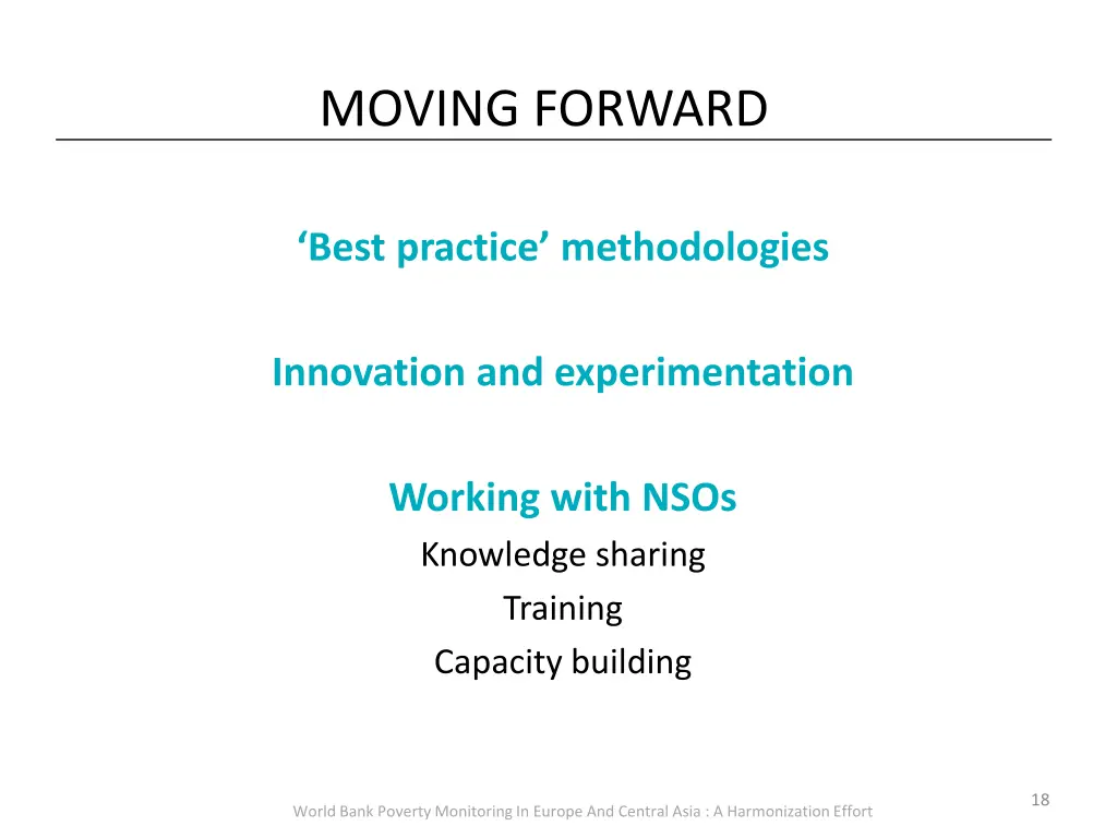 moving forward