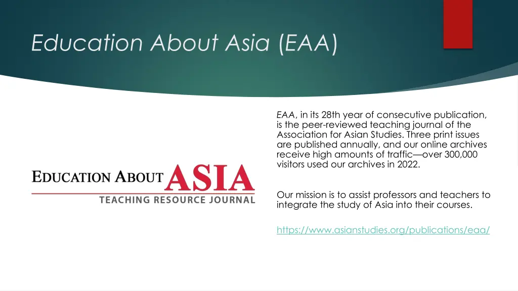 education about asia eaa
