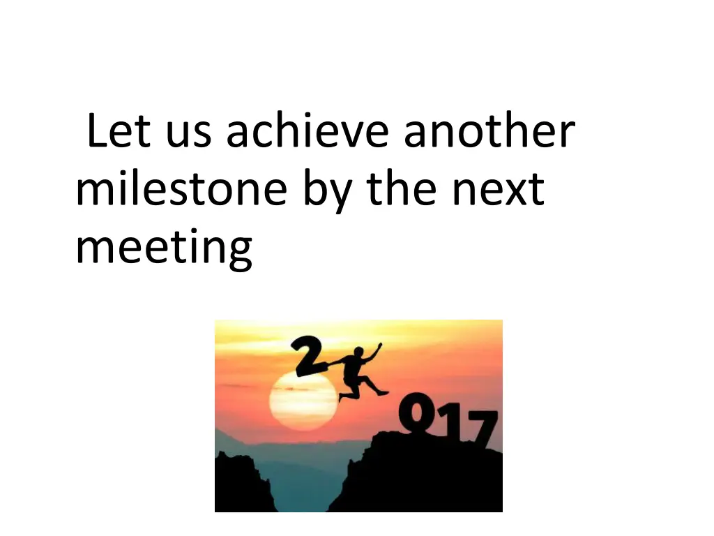 let us achieve another milestone by the next