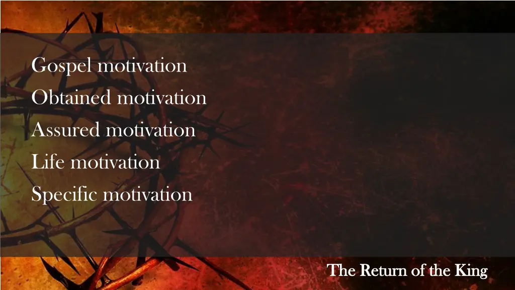 gospel motivation